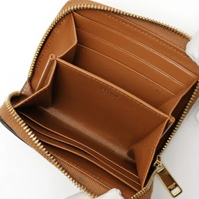 Pre-owned Celine Brown Leather Coin Purse/coin Case ()