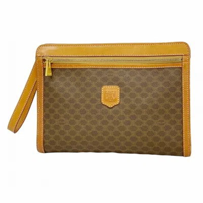 Pre-owned Celine Brown Pvc Clutch Bag ()