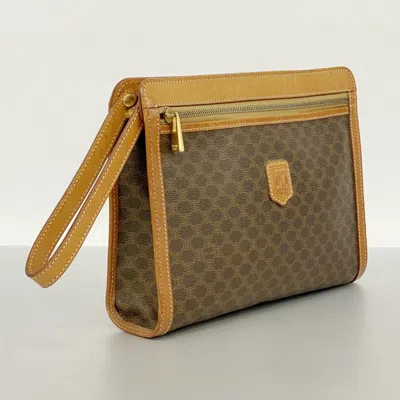 Pre-owned Celine Brown Pvc Clutch Bag ()