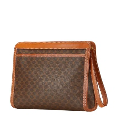 Pre-owned Celine Brown Pvc Leather Clutch Bag ()