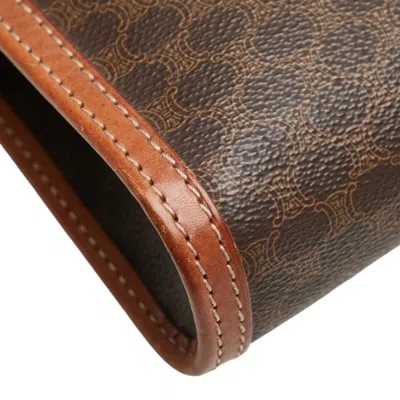 Pre-owned Celine Brown Pvc Leather Clutch Bag ()
