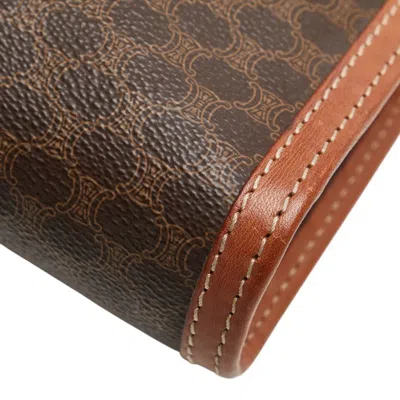 Pre-owned Celine Brown Pvc Leather Clutch Bag ()