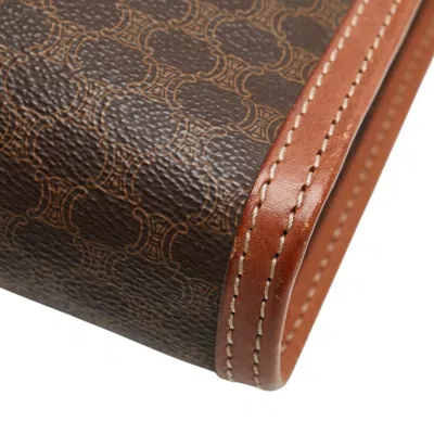 Pre-owned Celine Brown Pvc Leather Clutch Bag ()