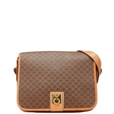 Pre-owned Celine Brown Pvc Leather Shoulder Bag ()