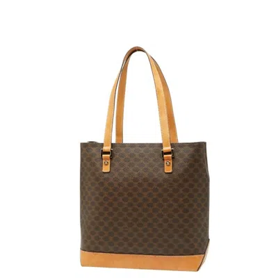 Pre-owned Celine Brown Pvc Leather Shoulder Bag Tote Bag ()