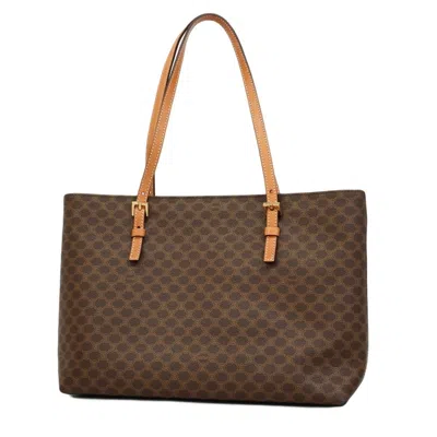 Pre-owned Celine Brown Pvc Tote Bag ()