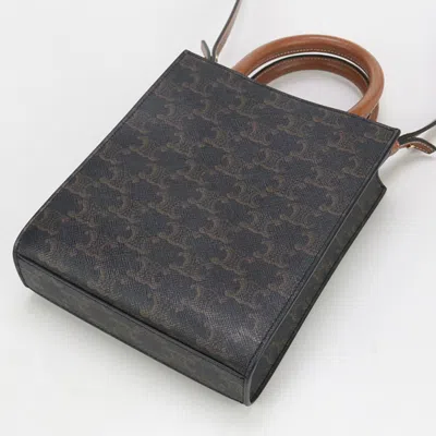 Pre-owned Celine Brown Pvc Tote Bag ()