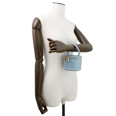 Pre-owned Celine Light Blue Leather Pochette Shoulder Bag ()