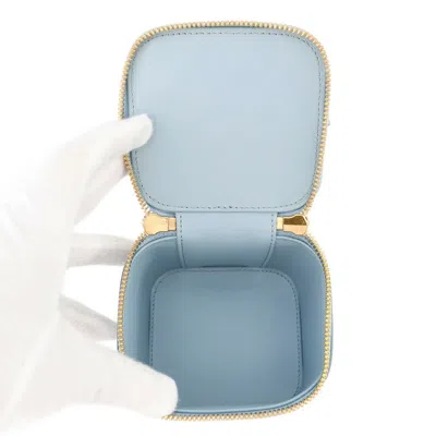 Pre-owned Celine Light Blue Leather Pochette Shoulder Bag ()