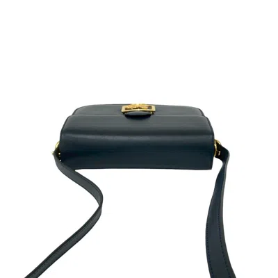 Pre-owned Celine Navy Leather Pochette Shoulder Bag () In Blue
