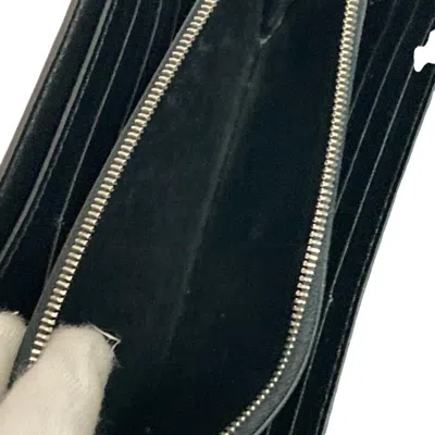 Pre-owned Celine Navy Long Wallet (tri-fold) () In Blue