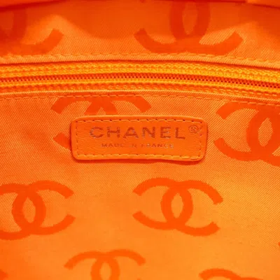 Pre-owned Chanel Beige Brown Leather Tote Bag () In Multi