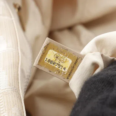 Pre-owned Chanel Beige New Travel Line Leather Tote Bag () In Sand