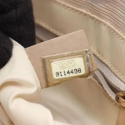 Pre-owned Chanel Beige New Travel Line Leather Tote Bag () In Sand