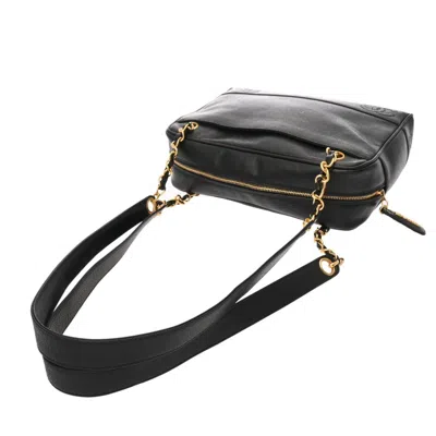 Pre-owned Chanel Black Blue Shoulder Bag () In Multi