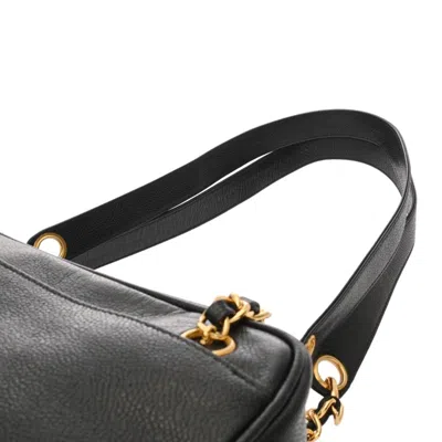 Pre-owned Chanel Black Blue Shoulder Bag () In Multi