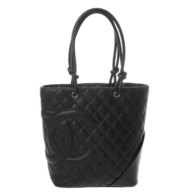 Pre-owned Chanel Black Cambon Ligne Tote Bag ()