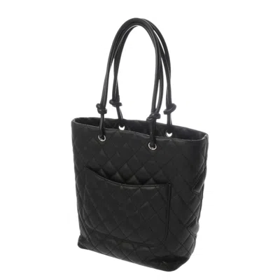 Pre-owned Chanel Black Cambon Ligne Tote Bag ()