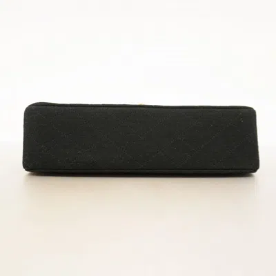 Pre-owned Chanel Black Canvas Shoulder Bag ()