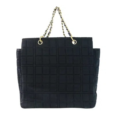 Pre-owned Chanel Black Cotton Handbag Tote Bag ()
