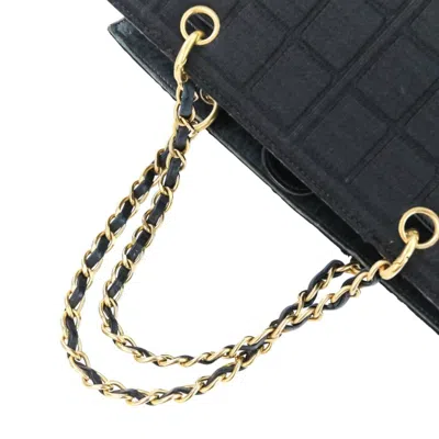 Pre-owned Chanel Black Cotton Handbag Tote Bag ()
