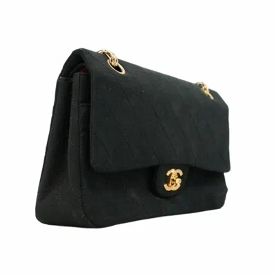 Pre-owned Chanel Black Cotton Shoulder Bag ()