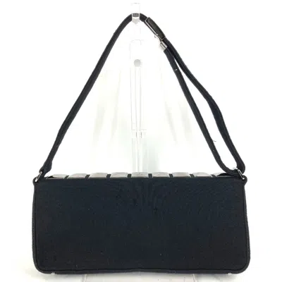 Pre-owned Chanel Black Cotton Shoulder Bag ()