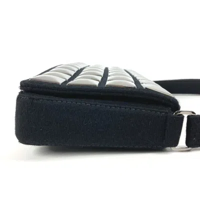 Pre-owned Chanel Black Cotton Shoulder Bag ()