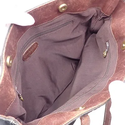 Pre-owned Chanel Black Denim Tote Bag ()