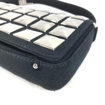 Pre-owned Chanel Black Cotton Shoulder Bag ()