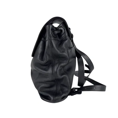 Pre-owned Chanel Black Leather Backpack ()