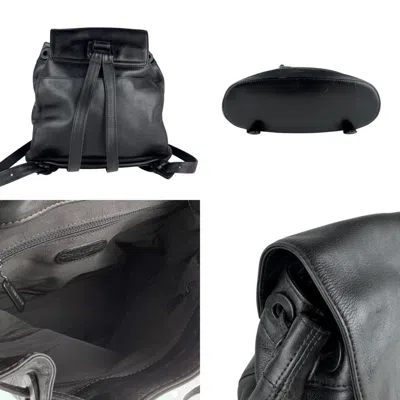 Pre-owned Chanel Black Leather Backpack ()