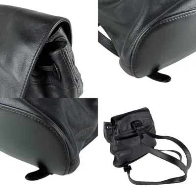 Pre-owned Chanel Black Leather Backpack ()