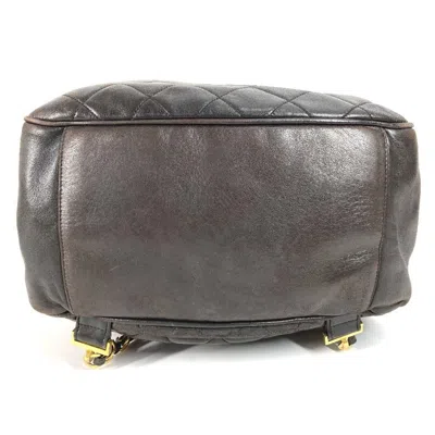 Pre-owned Chanel Black Leather Backpack ()