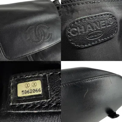 Pre-owned Chanel Black Leather Backpack ()