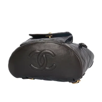 Pre-owned Chanel Black Leather Backpack ()