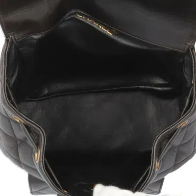 Pre-owned Chanel Black Leather Backpack ()