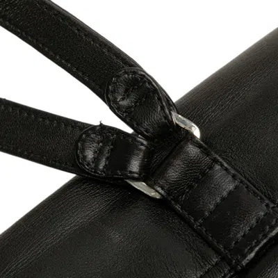 Pre-owned Chanel Black Leather Backpack ()