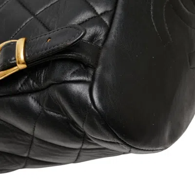 Pre-owned Chanel Black Leather Backpack ()