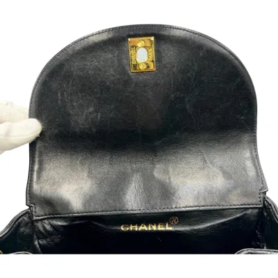 Pre-owned Chanel Black Leather Backpack ()