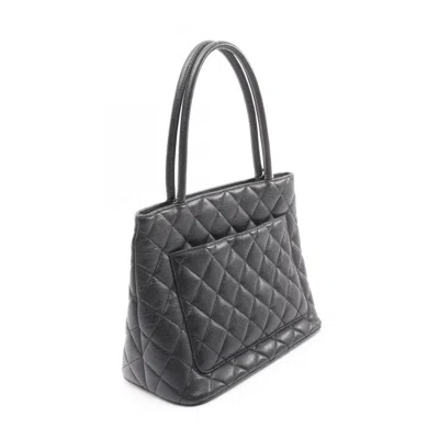 Pre-owned Chanel Black Leather Tote Bag ()