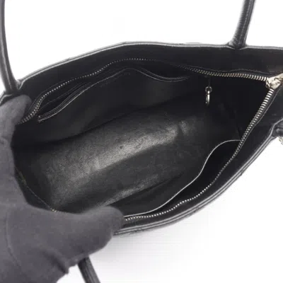 Pre-owned Chanel Black Leather Tote Bag ()