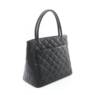 Pre-owned Chanel Black Leather Tote Bag ()