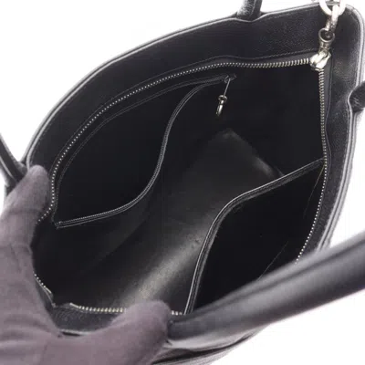 Pre-owned Chanel Black Leather Tote Bag ()