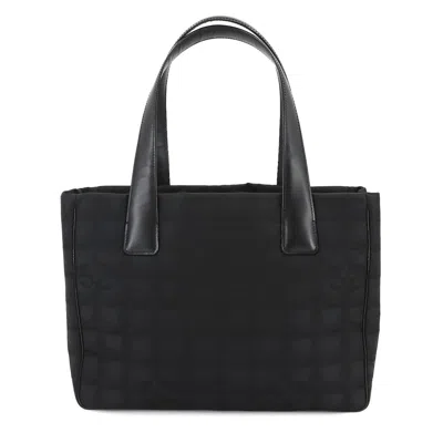 Pre-owned Chanel Black New Travel Line Leather Tote Bag ()