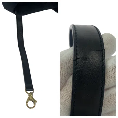 Pre-owned Chanel Black Nylon Leather Shoulder Bag Tote Bag ()