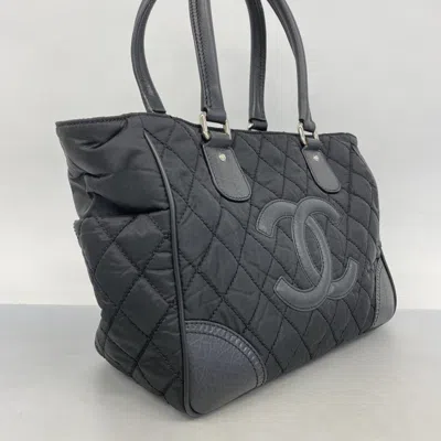 Pre-owned Chanel Black Nylon Tote Bag ()