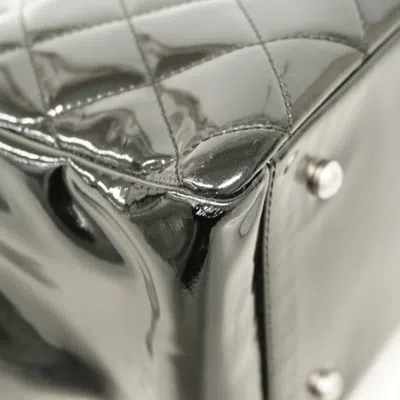 Pre-owned Chanel Black Patent Leather Tote Bag ()