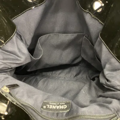 Pre-owned Chanel Black Patent Leather Tote Bag ()