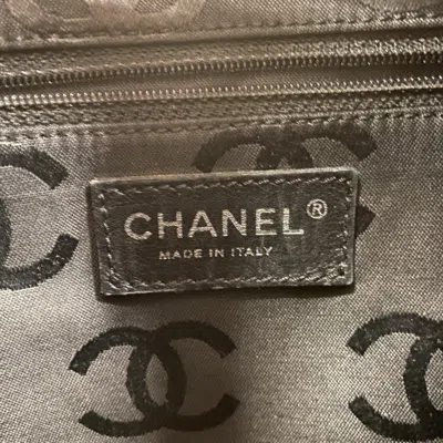 Pre-owned Chanel Black Pink Leather Tote Bag () In Multi